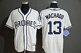 Padres 13 Manny Machado White Flexbase Jersey,baseball caps,new era cap wholesale,wholesale hats